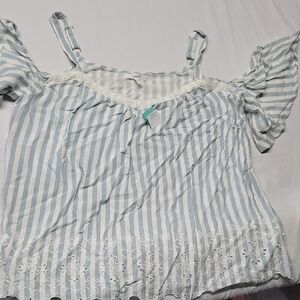 Maurice's Striped Off-Shoulder Top
